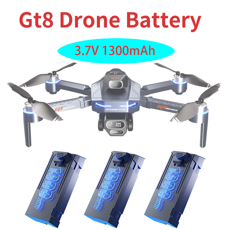 Drone Gt8 Rc - Original 3.7v 1300mah gt8 zangão bateria