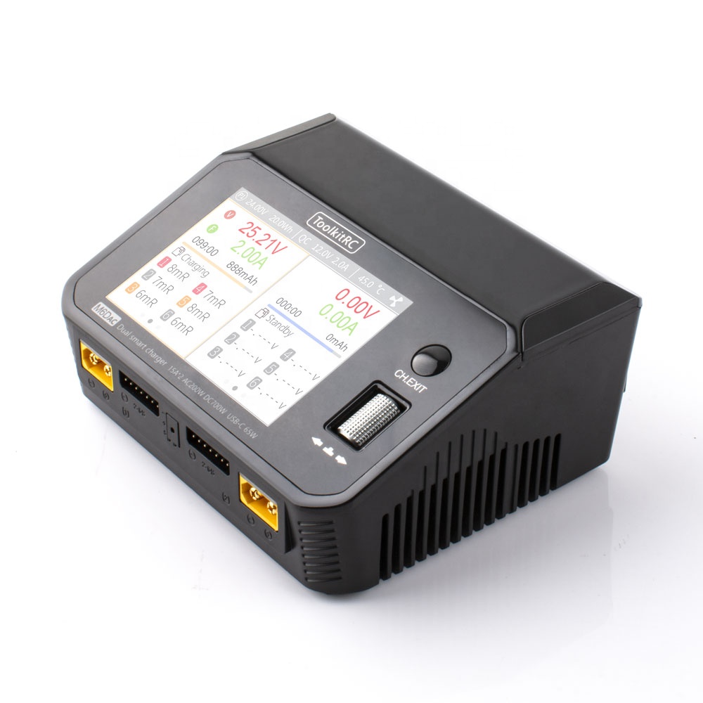 Lipo Battery Charger - Carregador Inteligente Duplo Toolkitrc M6DAC 350W