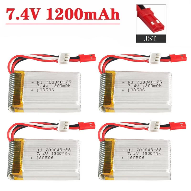 Drone Rc Link - Bateria Lipo 2S 7,4V 1200mAh 703048