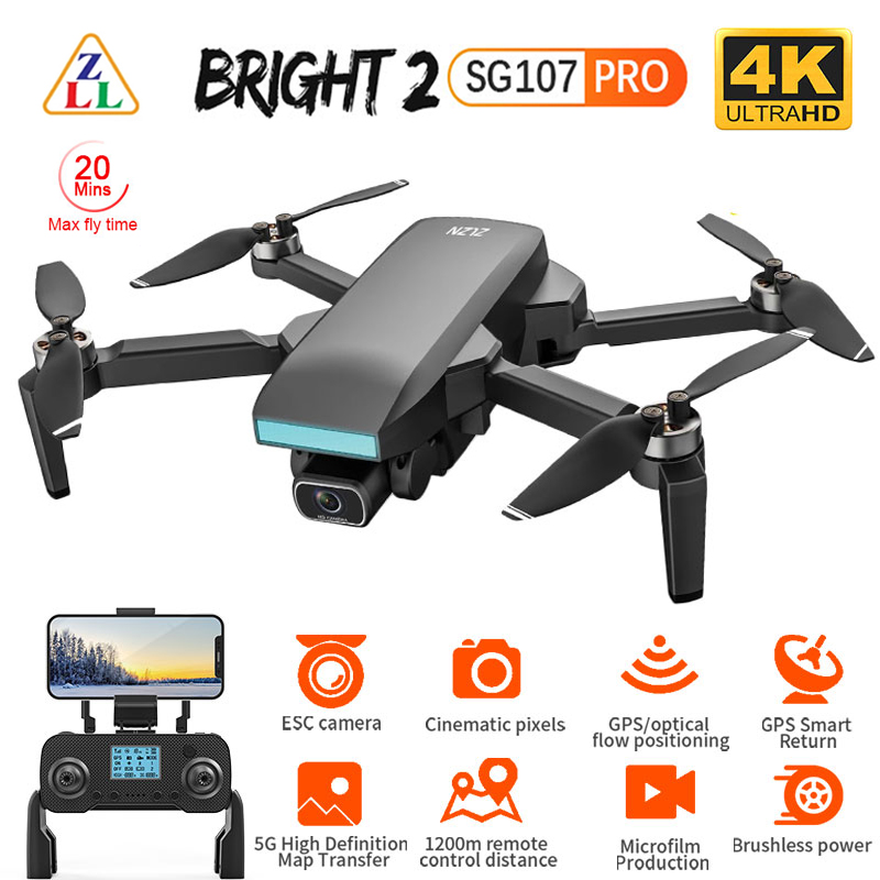 Drone Zll Rc - Zll sg107 pro zangão 4k profissional