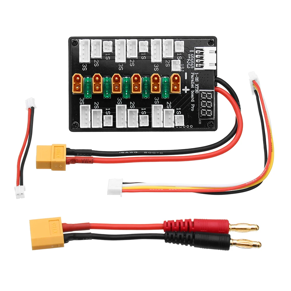 Lipo Parallel Charging Board - Xt30 plug 1s-3s lipo bateria versão