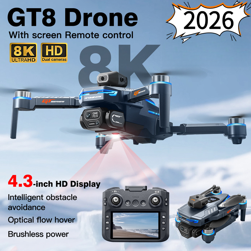 Drone Gt8 Rc - Novo Drone GT8 2026 com Câmera