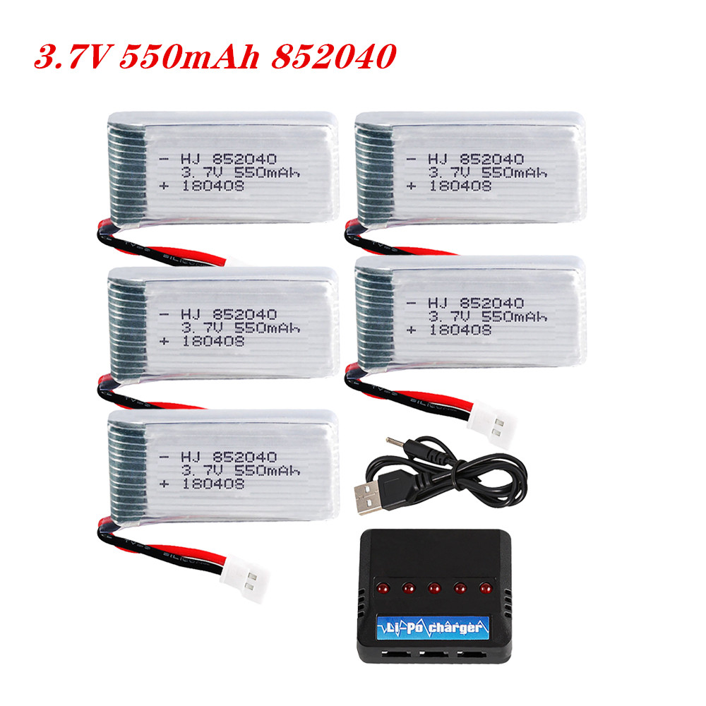 Lipo Battery Charger - Bateria Lipo 3.7V 550mAh 25C 852040