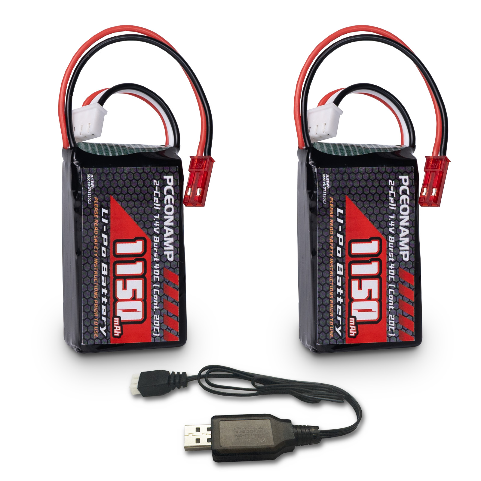 Lipo Battery Charger - Bateria Lipo PCEONAMP 2S 1150mAh 7.4V