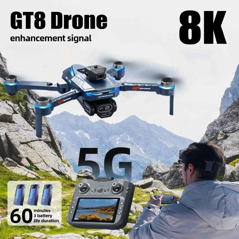 Drone Gt8 Rc - Drone Original GT8 8K Profissional com