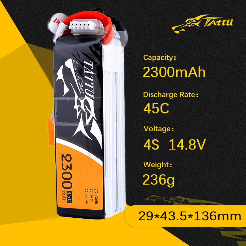 Bateria Lipo TATTU 2300mAh 4S  - Drone Zll Rc avaliação e preço
