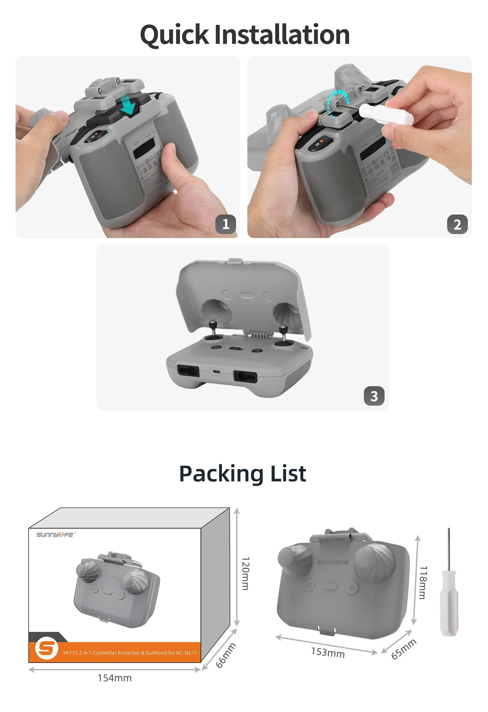 2 em 1 controlador protetor su - Drone Dji Rc N2 avaliação e preço