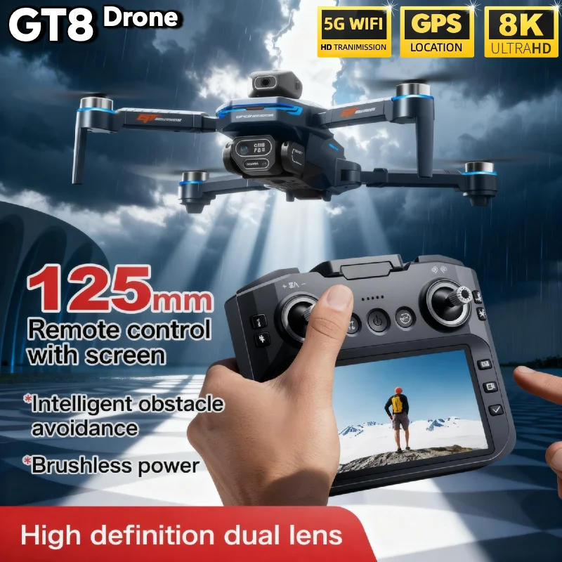 Quente para lsrc gt8 drone 4k  - Drone Gt8 Rc avaliação e preço