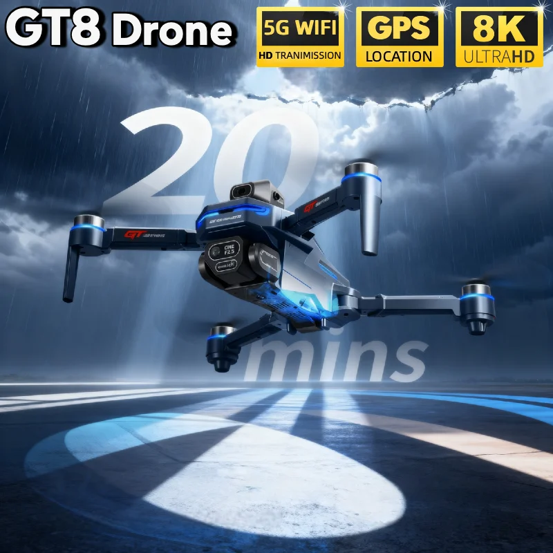 Quente para lsrc gt8 drone 4k  - Drone Gt8 Rc avaliação e preço