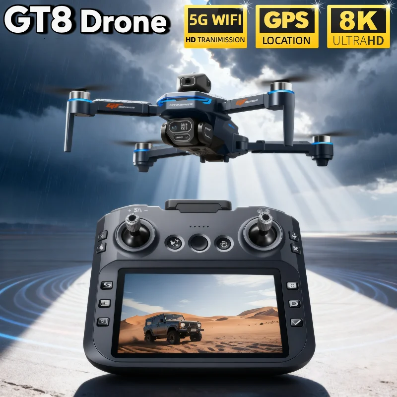 Quente para lsrc gt8 drone 4k  - Drone Gt8 Rc avaliação e preço